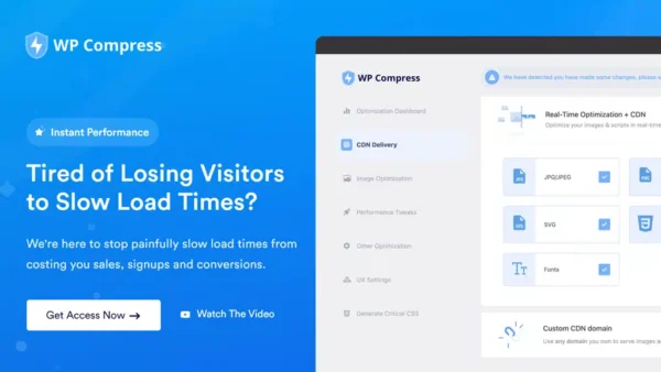 WP Compress IMG Optimizer Pro + CDN Installation+Activation